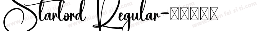 Starlord Regular字体转换